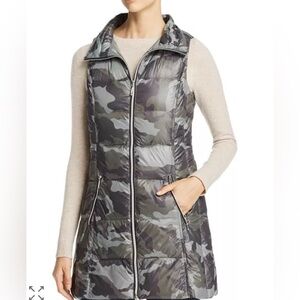 Fillmore Longline Camouflage Down Vest, Size L. VGUC!